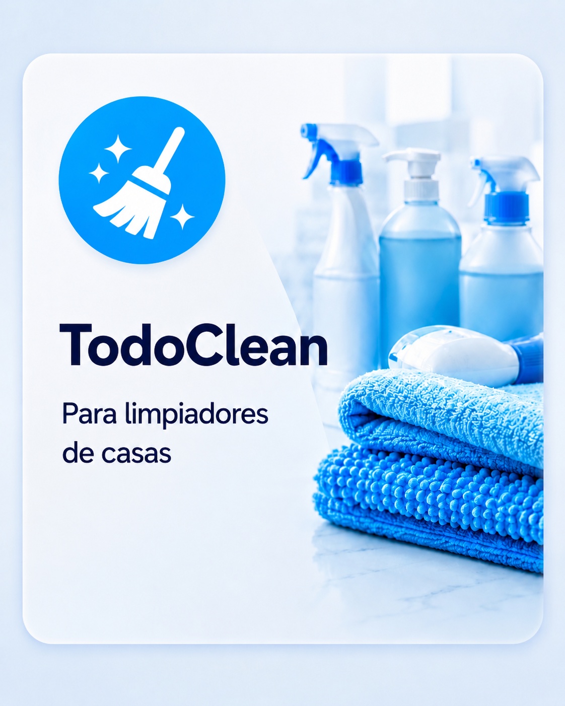 Tarjeta de TodoClean para limpiadores de casas
